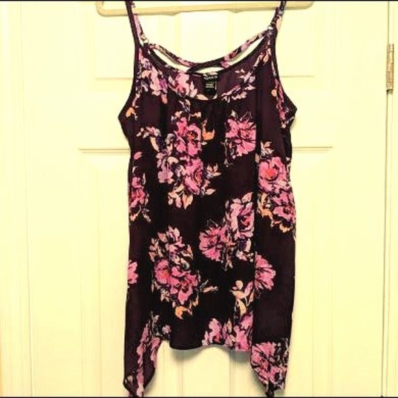torrid Tops - Burgandy Hi-Lo Torrid Tank Top Size 1